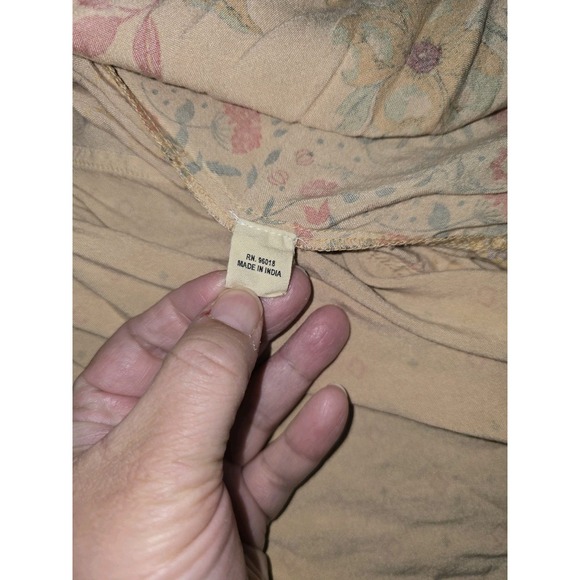 Paani Size M Asymmetric Bohemian Floral Skirt Scraf Hem Patchwork - Picture 12 of 13